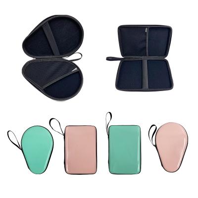 China EVA Travel Round Square Shape Ping Pong Paddle Storage Bag Hard Shell EVA Table Tennis Racket Case for sale