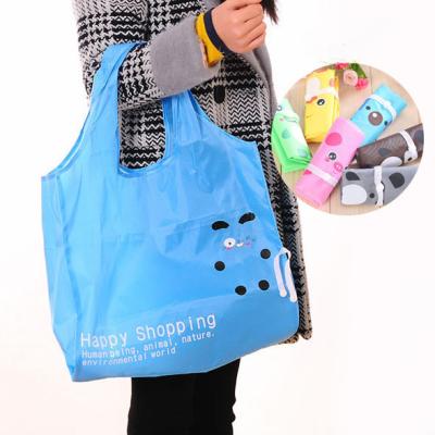 China Eco - Friendly Waterproof Oxford Folding 210D One Shoulder Portable , Large Capacity Folding Shopping Bag for sale