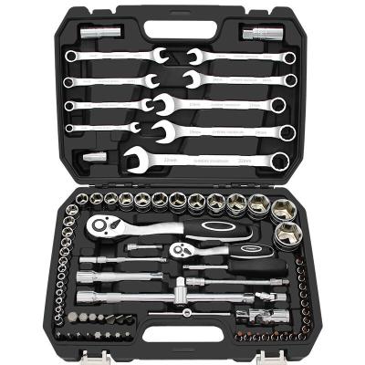 China Hardware Trolley Ratchet Wrench Automatic Hardware Maintenance Tool Box Integrated Tools for sale