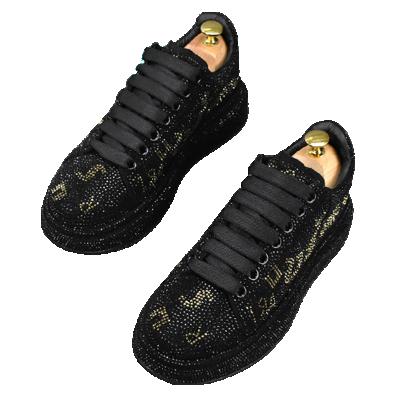 China New fashion breathable men's brand sports shoes 2021 style trend faux stone decoration panel walking casual shoes for sale