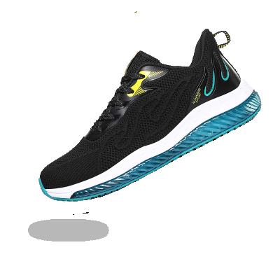 China Stain customization brand casual sneakers breathable outdoor shoes anti slip knit upper sports shoes men fashion running shoes for sale