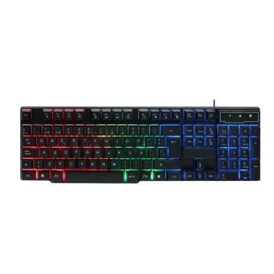 China Hot Selling Anti-ghosting 104 Keys Multimedia Rainbow Backlight Gaming Keyboard for sale