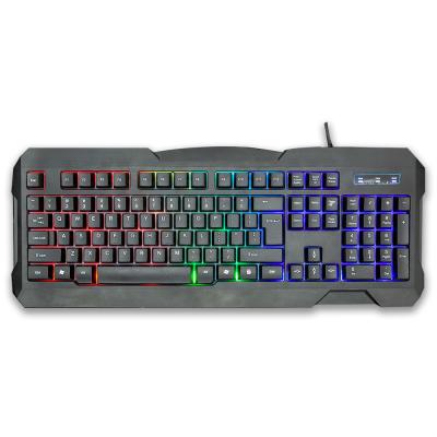 China Plug and Play Whole Set Rainbow Backlight OEM Key Mechanical Feeling Ergonomic Gaming Keyboard Floating Keyboard for sale