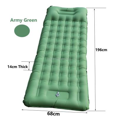 China Ultralight Quick Self-inflating Inflatable Foot Pump Deflation Sleep Outdoor Pad Air Inflatable Pad For For Camping Tent for sale