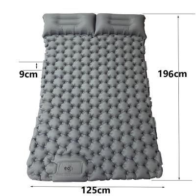 China Amazon Hot Sale Outdoor Ultralight Self Inflating Sleep Pads Sleep Mat Double Size Ultralight Camping With Pillow Air Mattress for sale