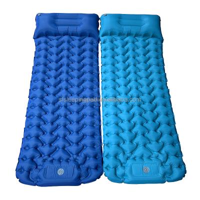 China Ultralight Inflatable Ultralight Protection 40D TPU Nylon Sleeping Self Inflating Lightweight Air Mattress Sleeping Camping Mat for sale