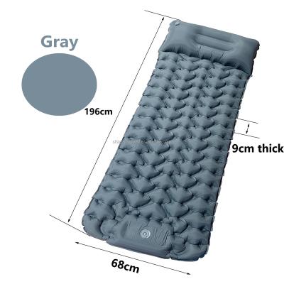 China Ultralight Outdoor Folding Air Cushion Inflatable Underpad Sleeping Self-Inflating Camping Mat With Repair Kit for sale