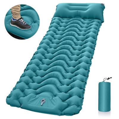 China Factory Price Ultralight Custom Size Folding Mat Air Mattress Single Inflatable Camping Self Inflating Bed for sale