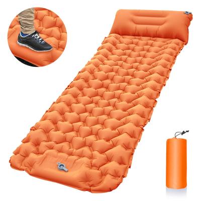 China New Design Ultralight Portable Air Mattress Inflatable Sleeping Mattress Leak Proof Waterproof Compact With Pillow for sale