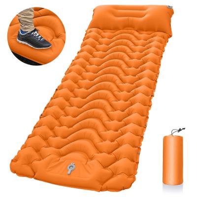 China Outdoor Portable Moisture Proof Air Cushion Sleeping Mat Ultra Light TPU Camping Tent For Inflatable Sleeping Camping Pad for sale