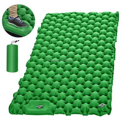 China Lightweight Inflatable Sleeping Pad Mat Air Mattress Camping Double Person Ultralight Size Camping Sleeping Pad for sale