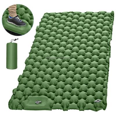 China Ultralight Inflatable Double Air Mattress Wear Resistant Waterproof Waterproof Double Person Sleep Pad For Outdoor Camping Hiking for sale