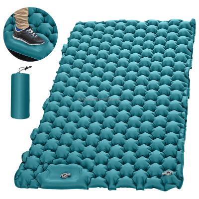 China Ultralight Outdoor Camping Automatic Air Mattress 2 Person Air Cushion Sleep Pad Folding Travel Sleep Mat with Built-in Pump for sale