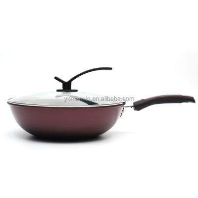 China Sustainable Hot Selling 32CM No Oil Deep Frying Pan With Nonstick Lid for sale