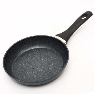 China 28cm durable forged coated nonstick granite pressed aluminum cookware easy to clean frying pan set nonstick coated frying pan for sale