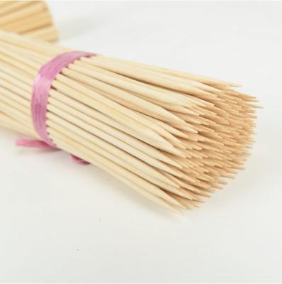 China 5mm x 30cm Environmental Healthy Nature Food Grade Easily Cleaned Dry Bamboo Sticks for sale