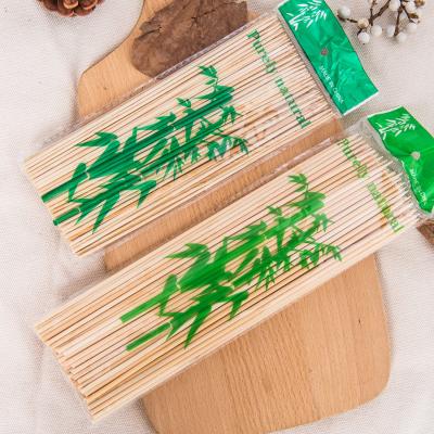 China Thermal Resistance E-Co Friendly Nature Healthy Material Bamboo BBQ Skewer Round Sticks for sale