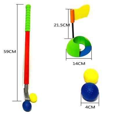 China NBR Kids Golf Club Set including 3pcs putter+3pcs balls+1piece ball cup hole+1piece flag for sale