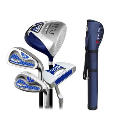 China Golf Practice newMen golf club set for beginner with 4pcs clubs with 1+2Iron wood+Putter+Standbag for sale