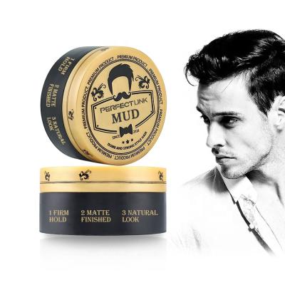 China Custom Wholesale Organic Logo Water Based Styling Edge Control Hair Wax Pomade for sale