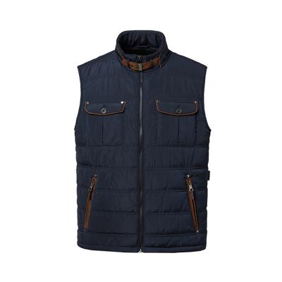 China Raincoat Customize Winter Men's Classic Polyester Outdoor Sports Waterproof Vest With Zippre for sale