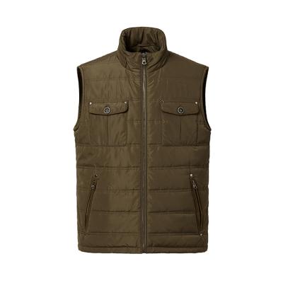 China Custom Made Mens Polyester Vests Winter Vests Classic Zipper Jacket Waterproof No Sleeve EXTERNAL USE Support Raincoat Regular No for sale