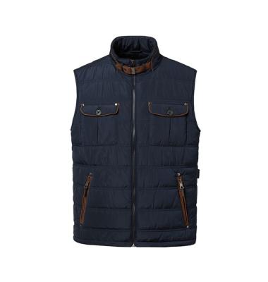 China FACTORY wholesale custom logo Anti-wrinkle VEST PRO light weight zipper full down bodywarmer men quilted striper vest vest for sale