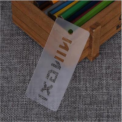 China Sustainable Transparent Clear PVC Hang Tag , Custom Plastic Card Printing Price Name Tag for sale