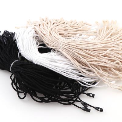 China Sustainable Clothing Accessories Cotton Tag Rope Ties Tag Strings For Garment for sale