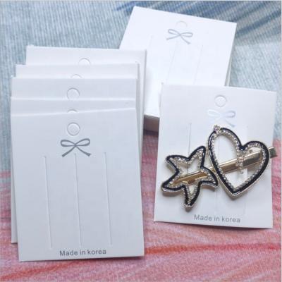 China Jewelry Accessories Personalized Jewelry Earring Necklace Customize Display Cards Hang Hairpin Hair Card for sale