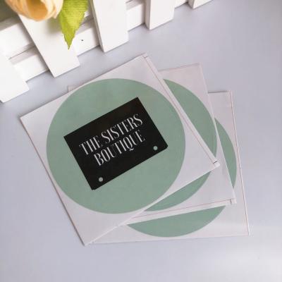 China Waterproof+Eco-friendly Circle Labels Sticker Custom High Quality Glossy Paper With Own Logo Printing for sale