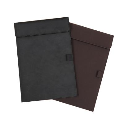 China Professional Custom Good Quality Leather Bag PU Business File Folder A4 Document Folder With Pen Storage for sale