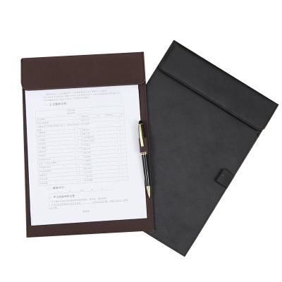 China Quality Customized New Premium Ring Binder Bag Size Agendas Leather Folders and Expansion Folder with Pen Ring for sale