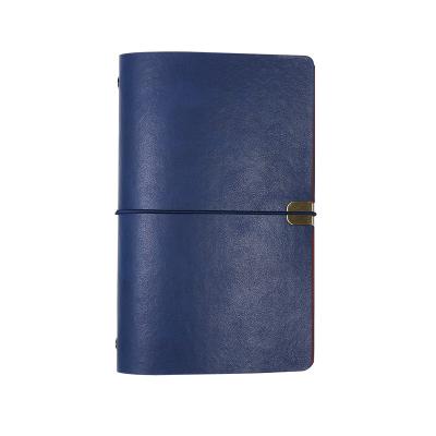 China High Quality Convenient Soft Cover A6 Leather Spiral Dotted Notebook Hardcover Dotted Notebook OEM Custom Travel Diary Printing Custom Customizable Journal for sale