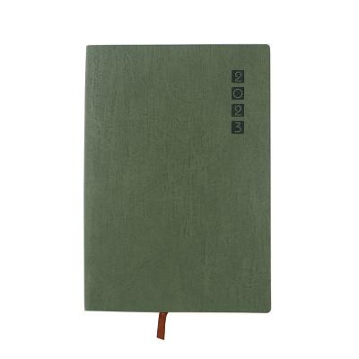 China high quality & Fashion New Design Chinese Style Planner Notebook Fashion Soft Cover Pu Calendar Program Soft Genuine Leather Notebook For A5 Notebook for sale