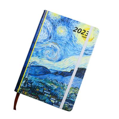 China high quality & Fashion Custom Sublimation Van Gogh Stationery Anime Kid Refillable Planner Notebook Jornals Plain Journal Blanks A5 Notebook Cover Bulk Leather for sale