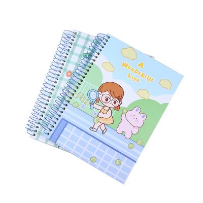 China Wholesale clear spiral jornals cute hardcover book high quality kids kawaii children's kawaii binder notebooks for drawing for sale