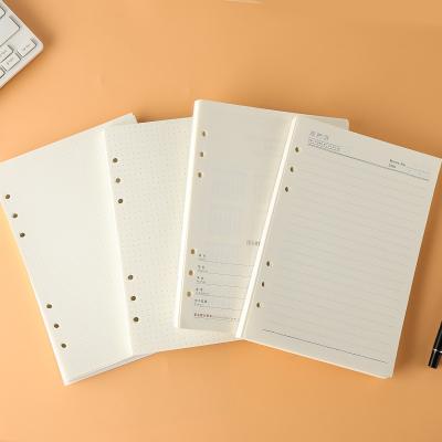 China Reusable Leather Paper Agenda Notebook Custom Recycle Blank Replaceable Stationery Papers For Notebook for sale