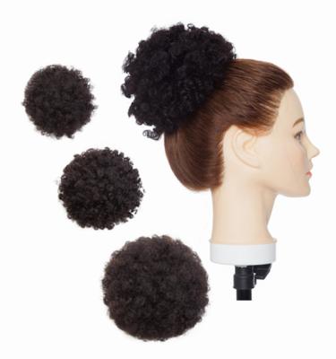 China Afro Curly Bun Hair Afro Blow Updo Chignon Extension Wigs Hair Bun For Women for sale