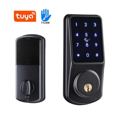 China Fechaduras Tuya TTlock Digital Deadbolt Smart WiFi Electronic Door Lock for Home Office Hotel Apartments Keyless for sale