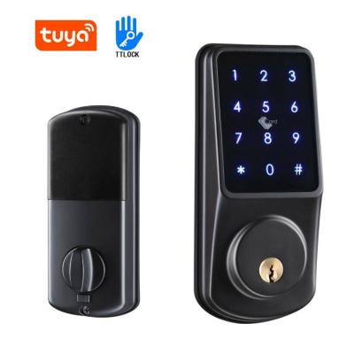 China 2022 new arrival office apartments hotel smart door lock TTlock smart electronic digital tuya keyless deadbolt home door lock for sale