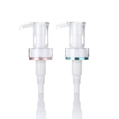 China Non Spill Factory Price High Quality PP Lotion Pump With Acrylic Cap for sale