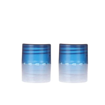 China Non Spill 20/410 Bottle Blue Screw Cap Cover Plastic Screw Caps For Cosmetic for sale