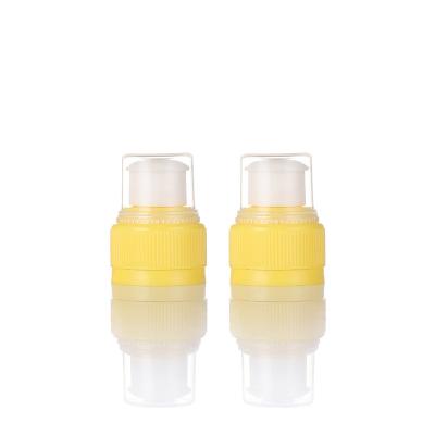 China Wholesale Non Spill 28/410 Sport Plastic Push-Pull Caps For Water Bottle for sale