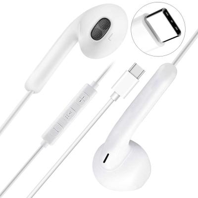 China Hot Selling Amazon Earphone In-Ear In Ear USB Wired Type C Connector Stereo Earbuds For Android Iphone Headphones for sale