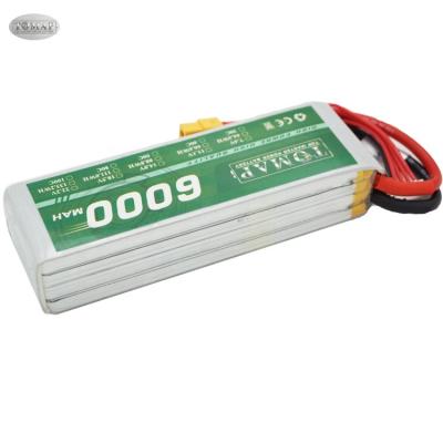 China High quality rechargeable toys 7548145 30c 4s lipo 14.8v 6000mah lithium ion rc drone battery for sale