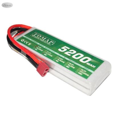 China Toys TOMAP High Capacity Rechargeable Bateria Lipo 7.4V Rc Lipo Battery Pack 5200Mah 40C 2S With T Plug for sale