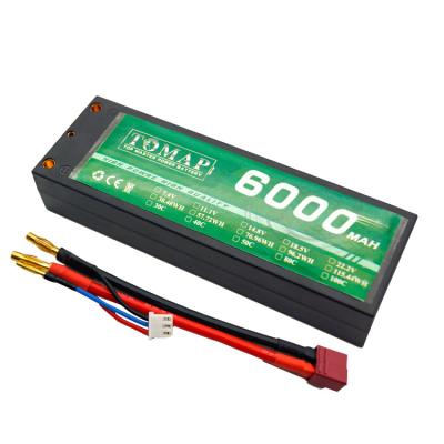 China Toys Customization 2S Lipo Battery 7.4V 30C 50C 6000 Mah Rc Lipo Battery Hard Case With Deans Truck Model Plug For Rc Car for sale