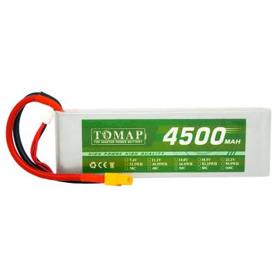 China Safety Long Life 4.5A 4500mAh 3.7v 3s 11.1v 25C 35C 50C AAA RC Lipo Environmental Lithium Ion Batteries For Model Toys for sale