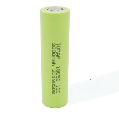 China Hot Selling Toys Battery Cells 0.2C 18650 3.7V 3000mah 2800mah 2600mah 2000mah for sale